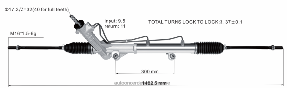 stuurbekrachtiging 97vb3n503ba 97vb3n503aa N2Z0L2669 voertuig motor onderdelen - FORD
