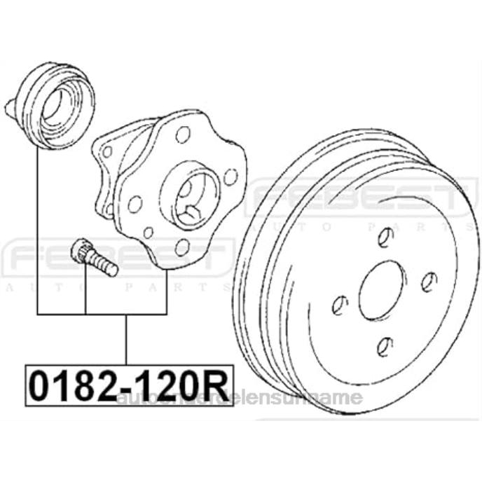 auto reserveonderdeel - 4245012051 - wielnaaf 88TY18