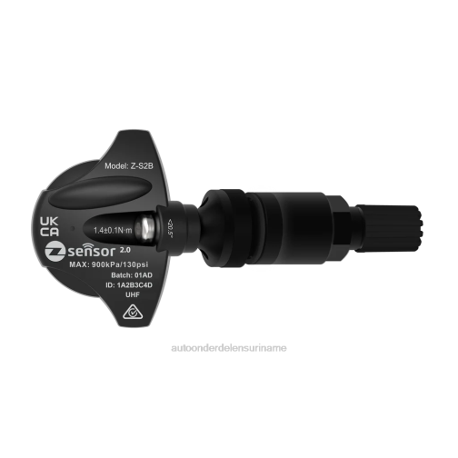 auto onderdelen bestellen - BMW oe vervangende tpms-sensor - oe p/n 36106890964, 36106798872 freq 433mhz 262Z2520 metalen klepsteel - zwart